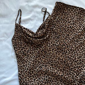 Satin Midi Dress Size M